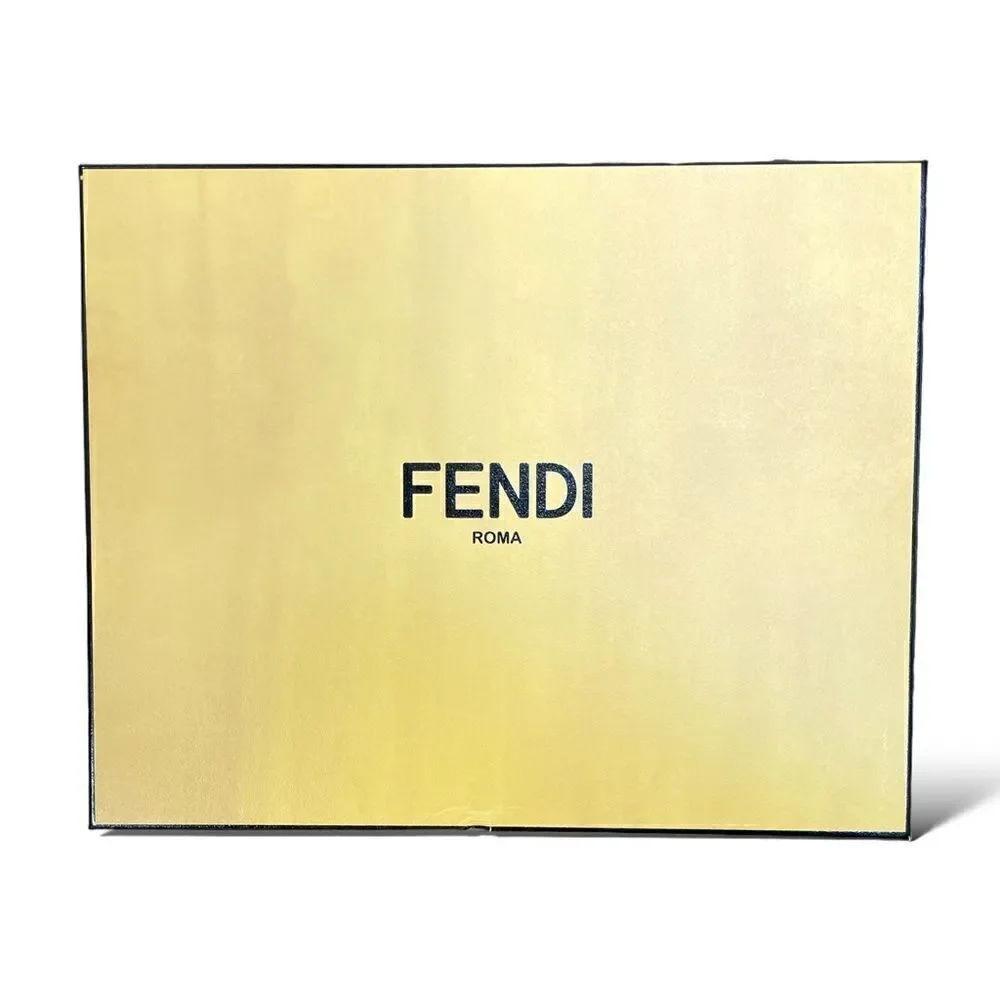 FENDI DELFINA FF & LEATHER SANDAL | Size: 38 |